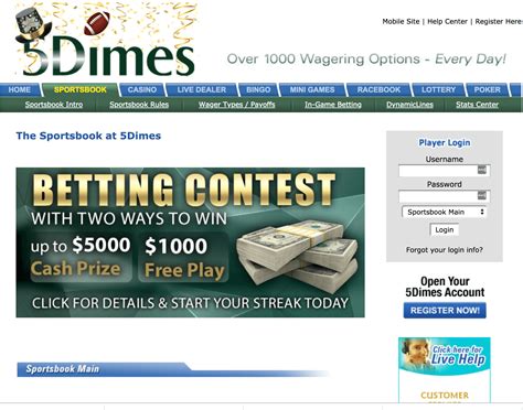 sportsbook review 5dimes down|5Dimes Sportsbook Review .